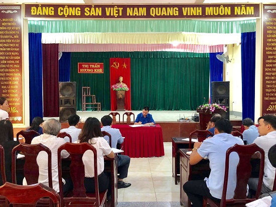 Thị trấn Hương Khê tập trung chỉ đạo kiểm tra, kiểm soát dịch COVID-19 trên địa bàn.